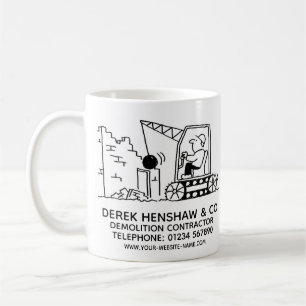 Démolition Entrepreneur Promotionnel Café Mug