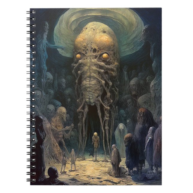 Demon Alien Underworld Creature Notebook (Front)