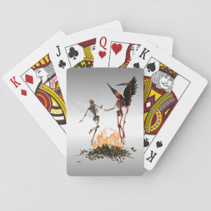Demon Angel Skeletons Playing Cards