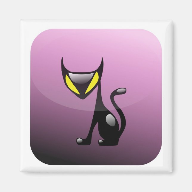 Demon Cat App Magnet (Front)