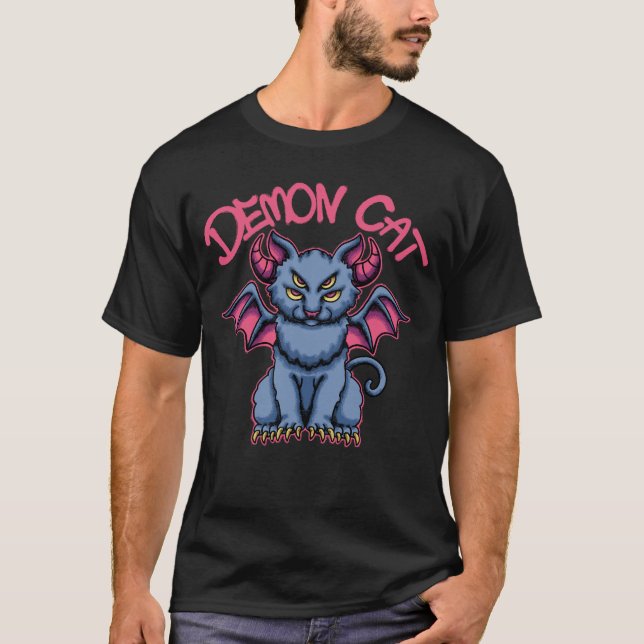 Demon Cat streetwear  T-Shirt (Front)