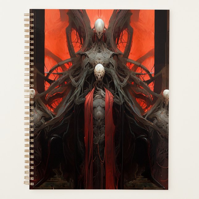 Demon Creatures Dark Fantasy Horror Planner (Front)