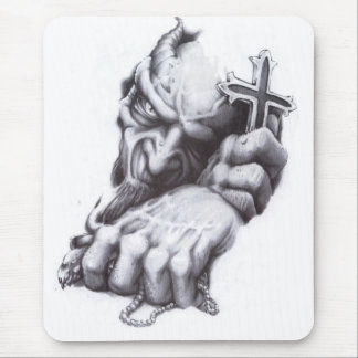 demon cross mouse pad