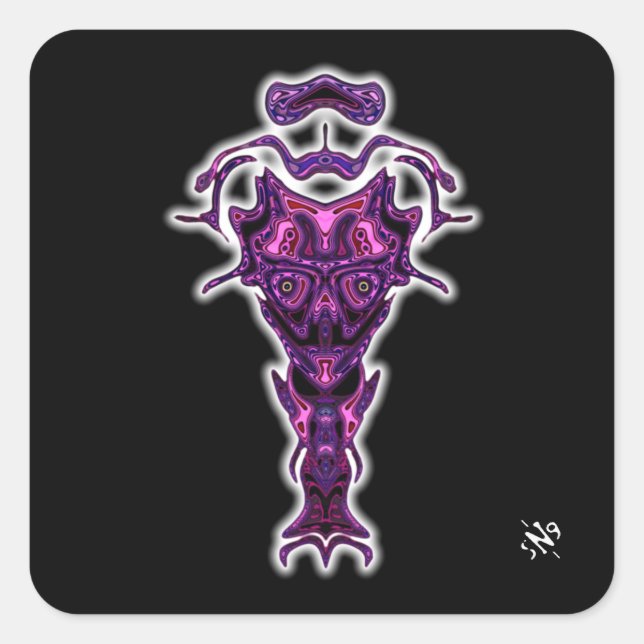 Demon from the Underworld's bust v1.3 Square Sticker (Front)