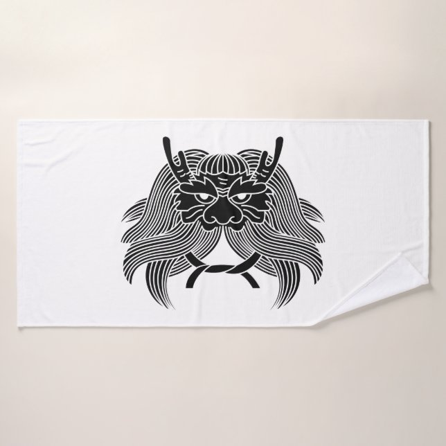Demon helmet bath towel (Bath Towel)