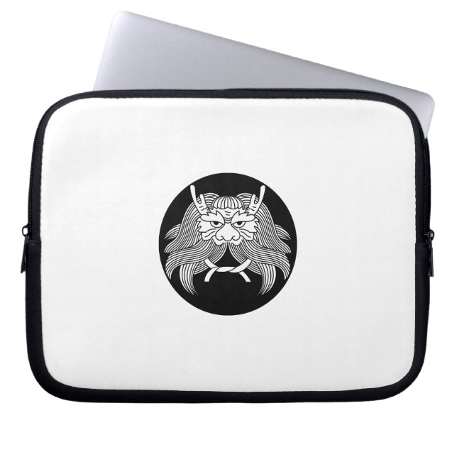 Demon helmet laptop sleeve (Front)