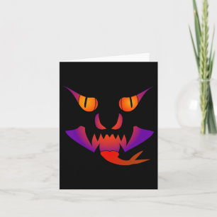 Demon Jack O Lantern  Card