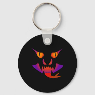 Demon Jack O Lantern Keychain