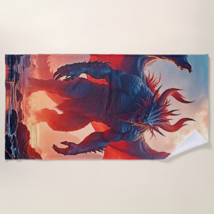 Demon King: Eternal Dragon Shadow Art Beach Towel