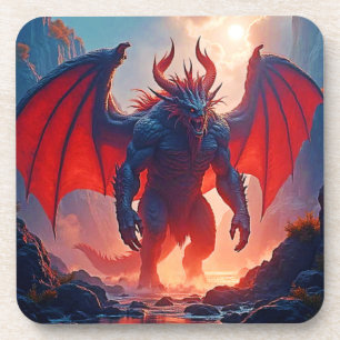 Demon King: Eternal Dragon Shadow Art Coaster