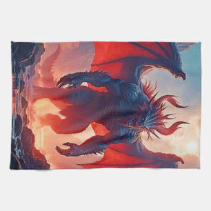 Demon King: Eternal Dragon Shadow Art Kitchen Towel