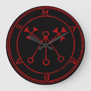 Demon Marbas Custom Round (Large) Wall Clock
