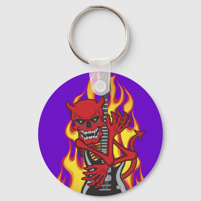 Demon of Rock Keychain (Front)