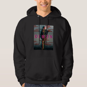 Demon Oni Mask Glitch Aesthetic Style Japan Vaporw Hoodie