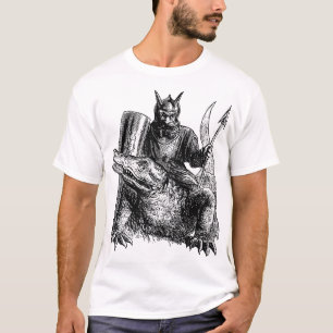 Demon Or Spirit Mounted On A Crocodile Sallos T-Shirt