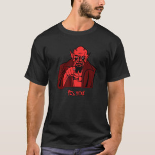 Demon pointing Yes you devil demonic scary T-Shirt