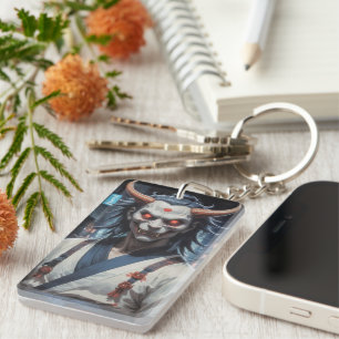 Demon Samurai Keychain