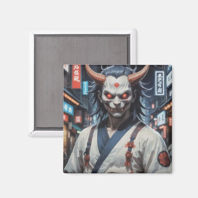 Demon Samurai Magnet (Front/Back)