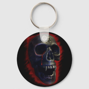 Demon Skull 1 Keychain