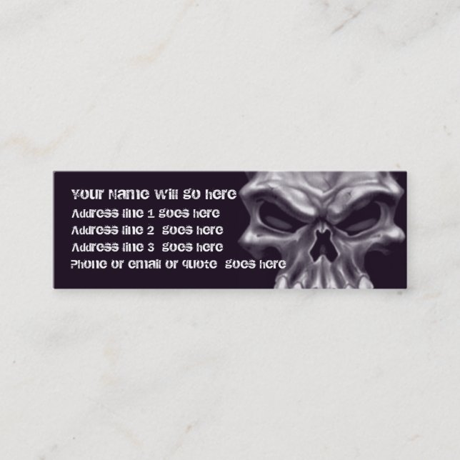 Demon Skull Business Card (Front)
