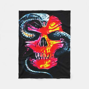 Demon Skull Fleece Blanket