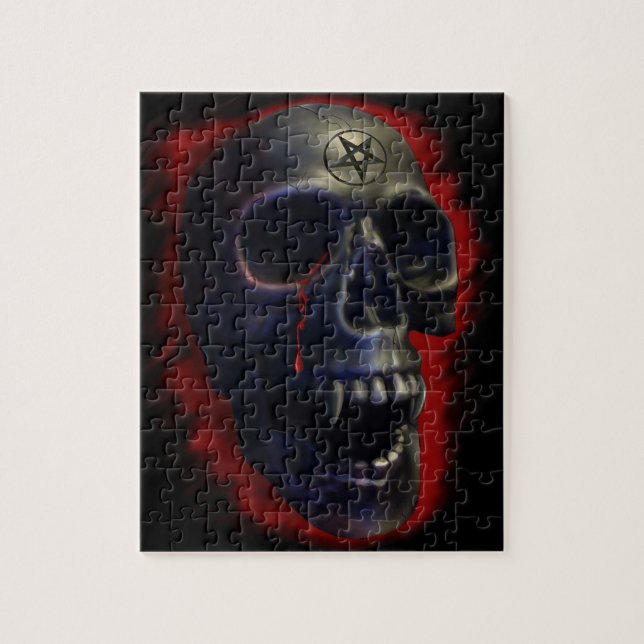 Demon Skull Jigsaw Puzzle (Vertical)