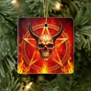 Demon Skull Ornament