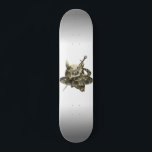 Demon Skull Python Snake Skateboard<br><div class="desc">This design may be personalized by choosing the customize option to add text or make other changes. If this product has the option to transfer the design to another item, please make sure to adjust the design to fit if needed. Contact me at colorflowcreations@gmail.com if you wish to have this...</div>