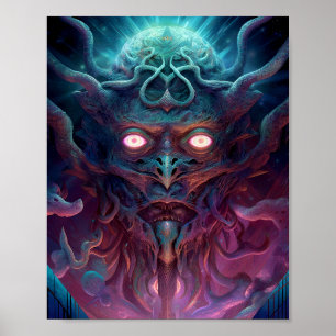 Demon Surreal Dark Fantasy Art Poster