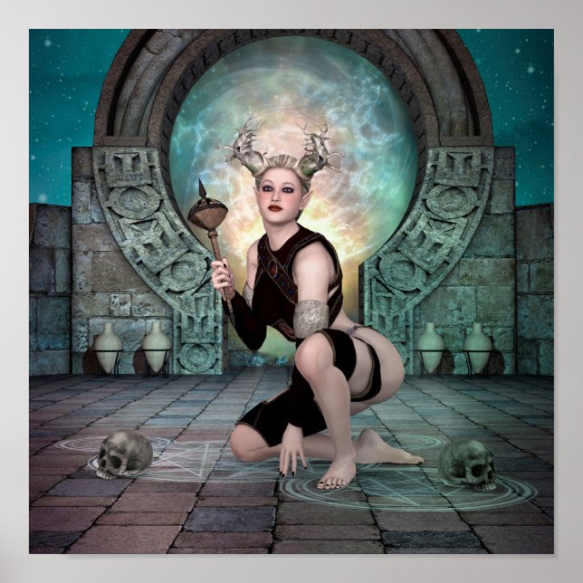 demon woman and dimensional stargate. poster (Front)