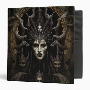 Demon Woman Monster Horror Art Binder