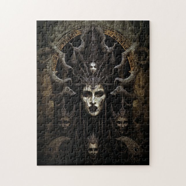 Demon Woman Monster Horror Art Jigsaw Puzzle (Vertical)