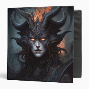 Demon Woman Queen Dark Fantasy Art Binder
