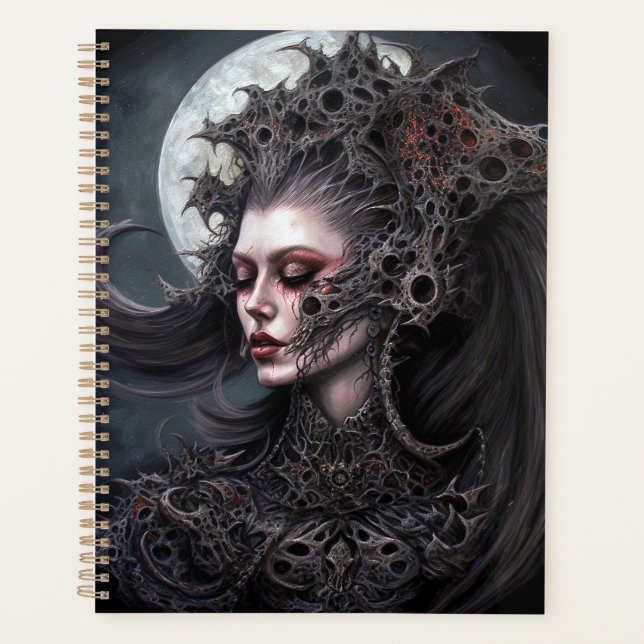 Demon Woman Queen Dark Fantasy Art Planner (Front)