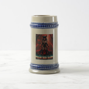 Demoness with Contact at Crossroads, Anime Demon Beer Stein