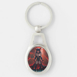 Demoness with Contact at Crossroads, Anime Demon Keychain