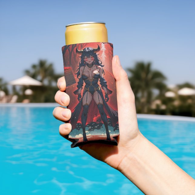 Demoness with Contact at Crossroads, Anime Demon Seltzer Can Cooler (In Situ Pool)