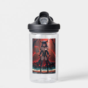 Demoness with Contact at Crossroads, Anime Demon Water Bottle