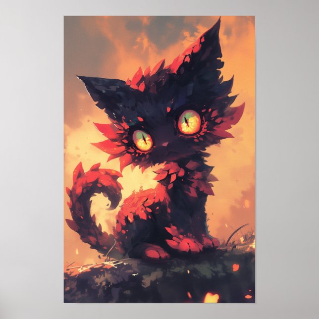 Demonic Cat Poster (Front)