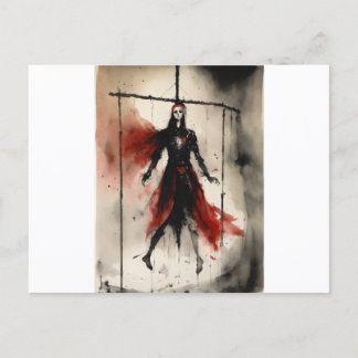  Demonic Circus Troupe Death Metal T-Shirt Postcard