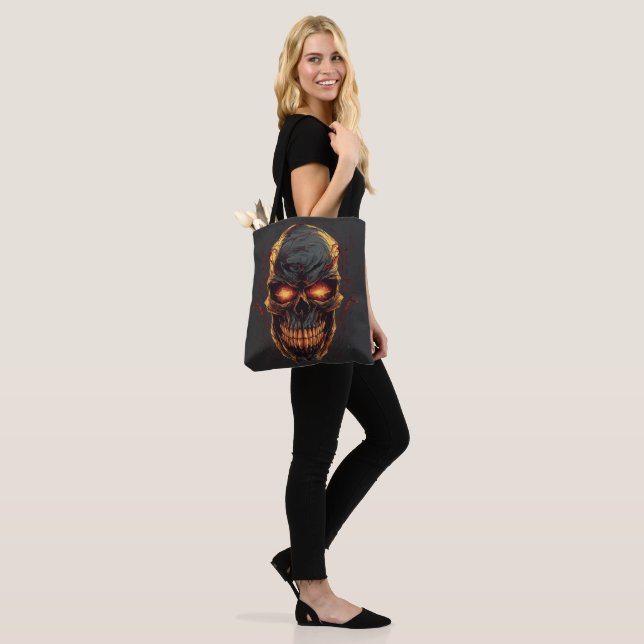 Demonic Countenance Tote Bag (On Model)