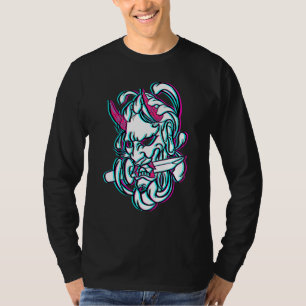 Demonic Fiend Cyber Goth Punk Aesthetic T-Shirt
