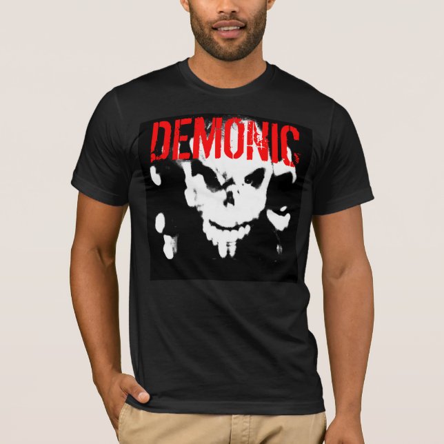 Demonic Fitted Mens Tee - Customized (Front)