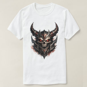Demonic Skull with Horns T-Shirt