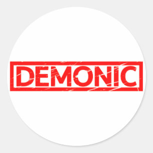 Demonic Stamp Classic Round Sticker