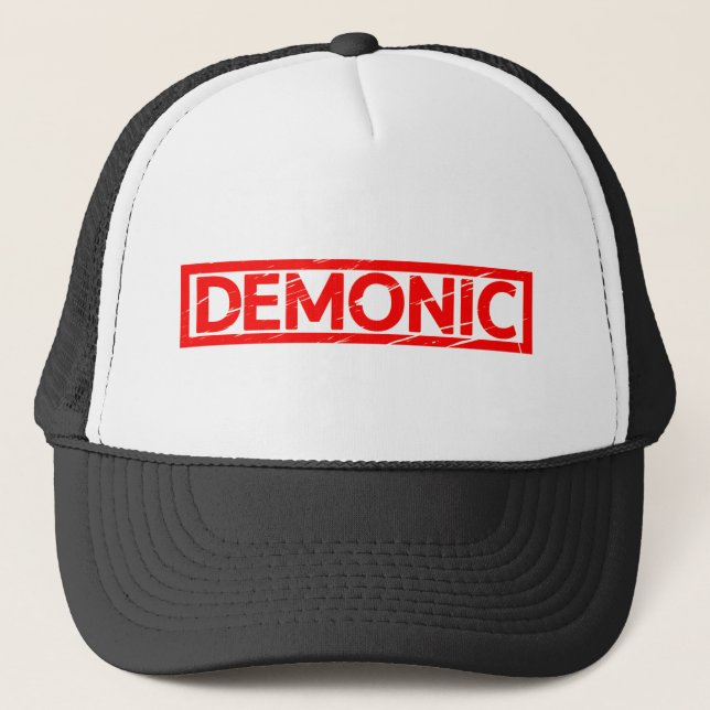 Demonic Stamp Trucker Hat (Front)