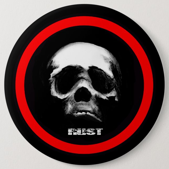 Demonoid 6 Inch Round Button (Front)