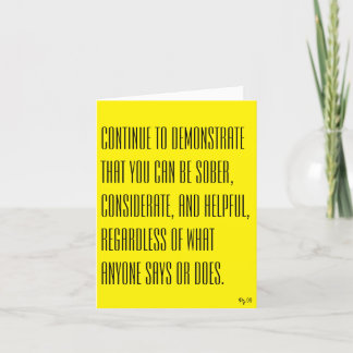 Démonstration - Carte de note