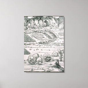 Demonstration of defensive measure canvas print