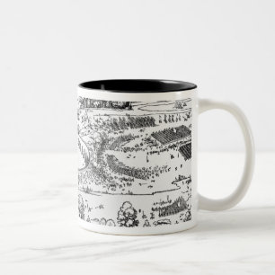 Demonstration of defensive measures Two-Tone coffee mug